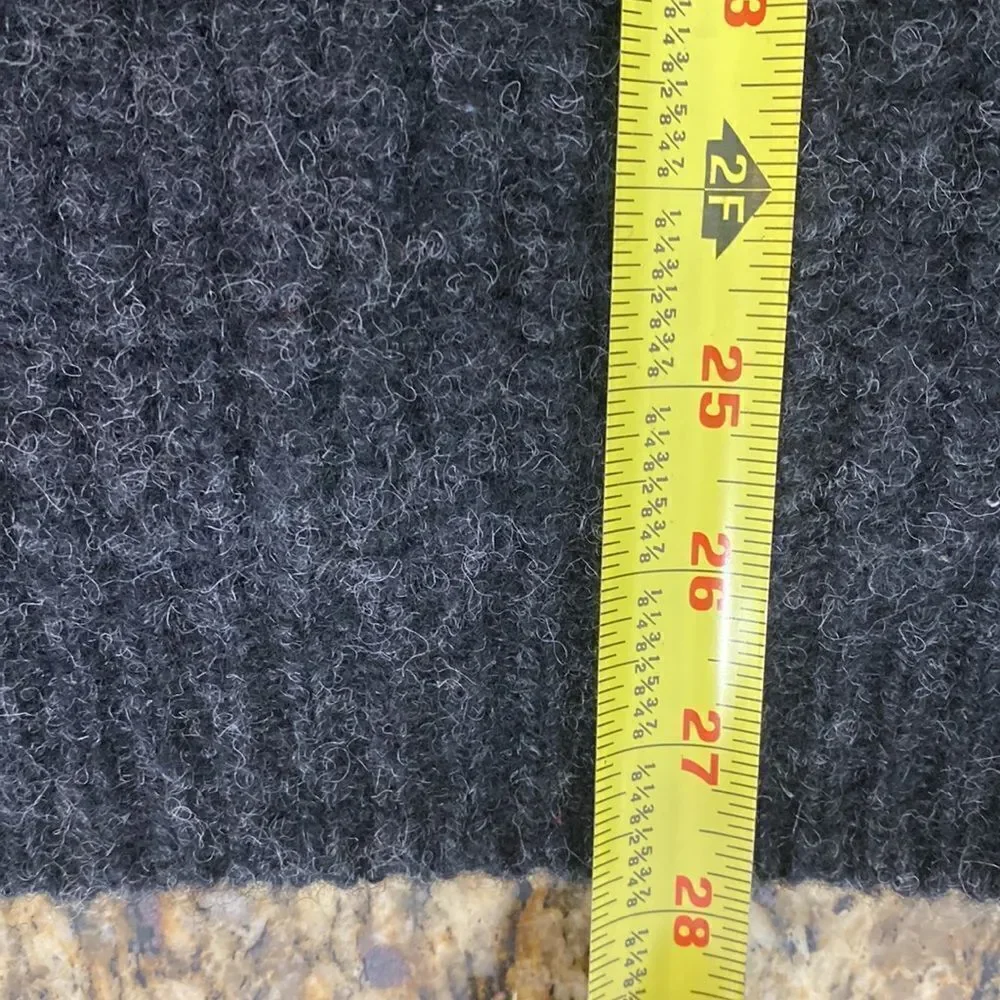 Eddie Bauer EBTEK gray knit wool blend 1/3 button pullover sweater size XL Tall - Picture 8 of 8